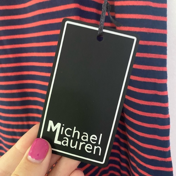 Michael Lauren Short Sleeve Mini Shirt Dress - Picture 3 of 5